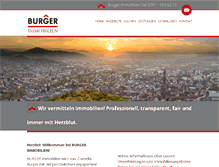 Tablet Screenshot of burger-immobilien.de